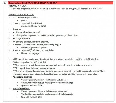 Program aktivnosti v sklopu Evropskega tedna mobilnosti 2021 v občini Gornja Radgona 2